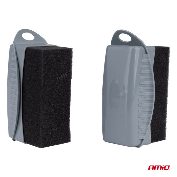 Car tyre applicator in plastic case, soft sponge 2 pcs. AMIO-04019 image 1