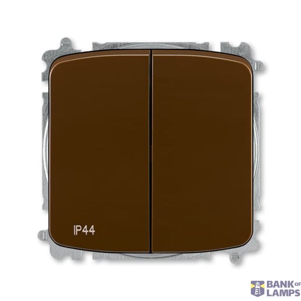 3559A-A05940 H Mechanical Controls 2 gang(s), Rocker lever Series switch brown - Tango image 1