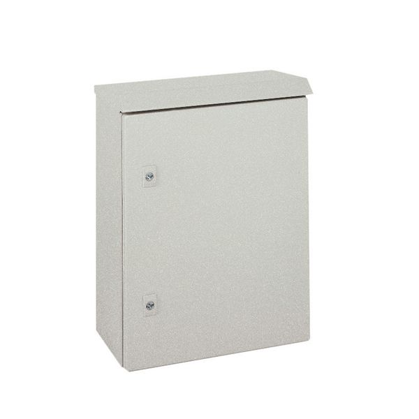 Spacial WM enclosure canopy W400xD150 Colour RAL7035.. Fixings supplied. image 1