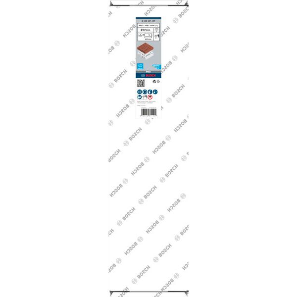 Diamond dry core cutter 1 1/4" UNC Best for Universal 87 mm, 400 mm, 4 segments, 11.5 mm image 2