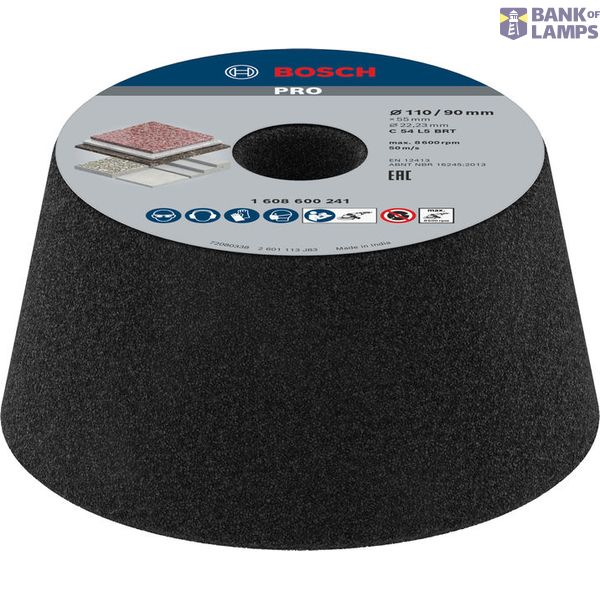 Conical cup wheel – Stone/concrete 90 mm, 110 mm, 55 mm, 60 image 1