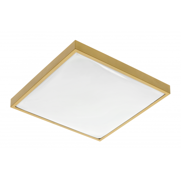 LED luminaire ALTAR, 24 W, 1680 lm, 4000K, AC180-250V, PF>0.5, IP44, 295x295 mm, gold image 1