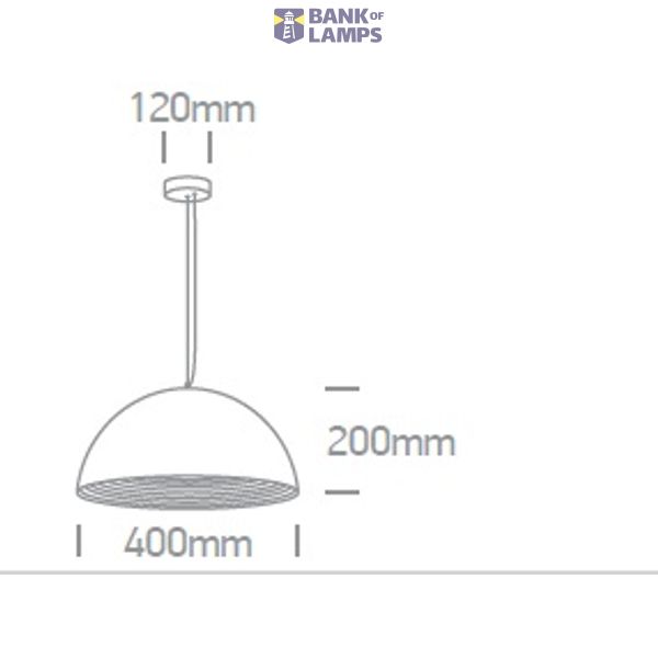 BLACK E27 20W BRASS REFLECTOR image 2