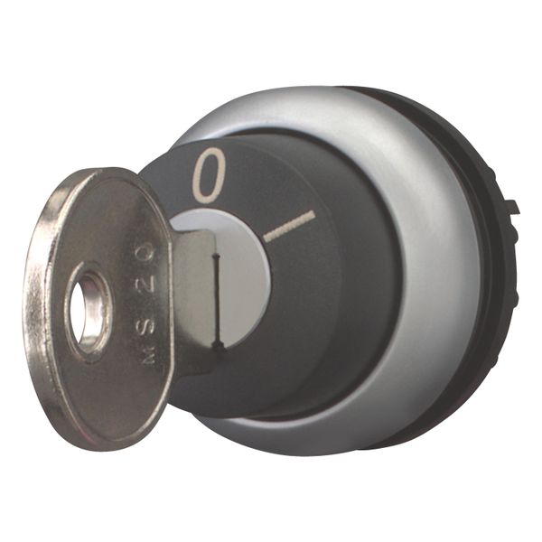 M22-WRS-MS20 Key-operated actuator, maintained, 2 positions, MS20, Key withdrawable: 0, I, Bezel: titanium image 3