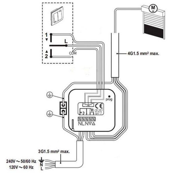 SHUTTER IN-WALL RECEIVER RTS image 1
