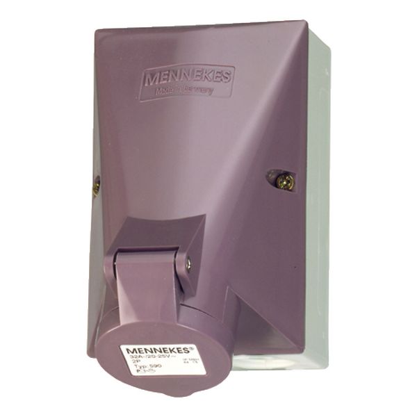 Wall socket 32A 2P 25V IP44 image 2