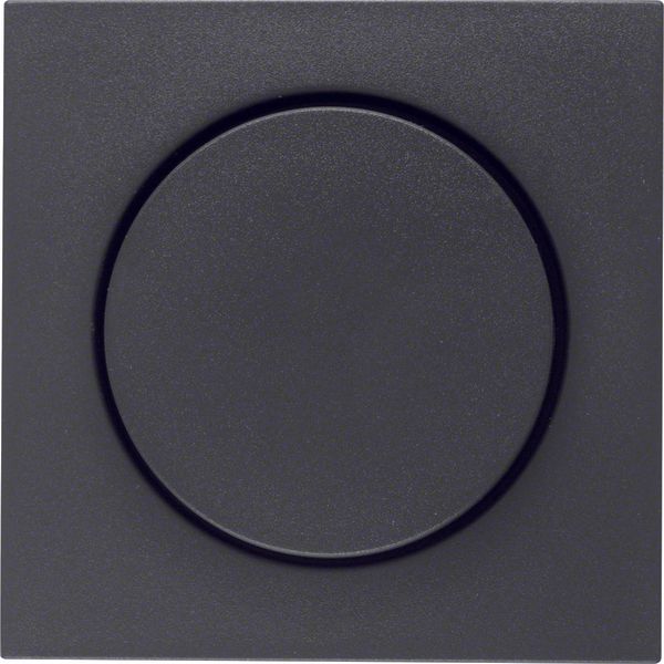 Centre plate Rotary Dimmer anthracite IP44 image 1