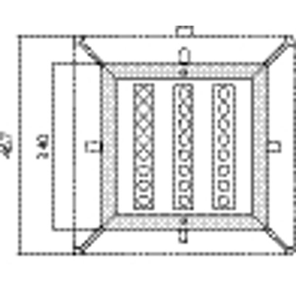 STEEL SQUARE 34 24LED 26W 10X45Â° 3000K image 5