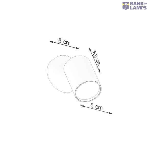 WALL LAMP LEMMI 1 BLACK GU10 1X40 IP20 image 6