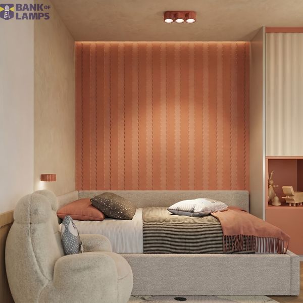 Wall lamp AURA red ochre Gx53 image 3