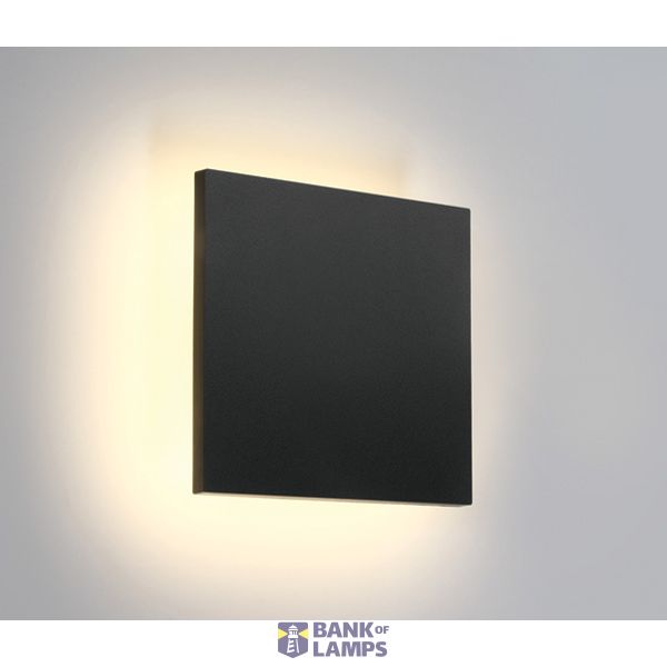 ANTHRACITE WALL LED 7W WW IP54 230V DARK LIGHT image 1