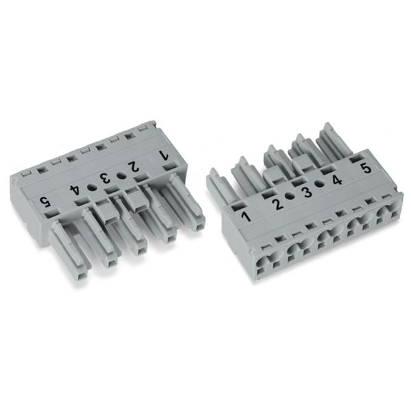 Socket 5-pole Cod. B gray image 2