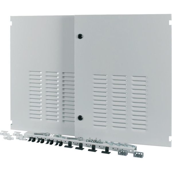 XTSZDSQV4-H700W1100 Section wide door, ventilated, right, HxW=700x1200mm, IP42, grey image 3