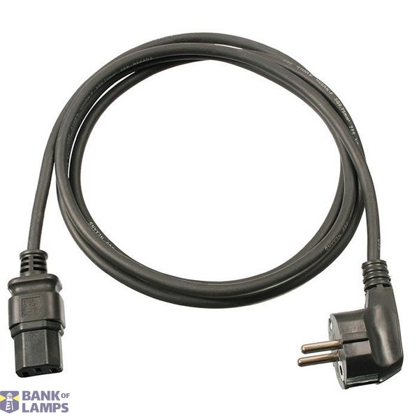 Schwabe Connection cable Vinyl 2m H05VV-F 3x0.75 black IP20 image 1