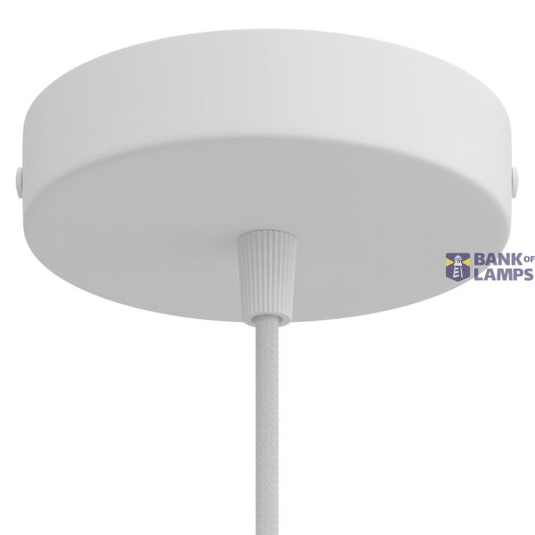 Cylindrical metal ceiling rose kit image 1