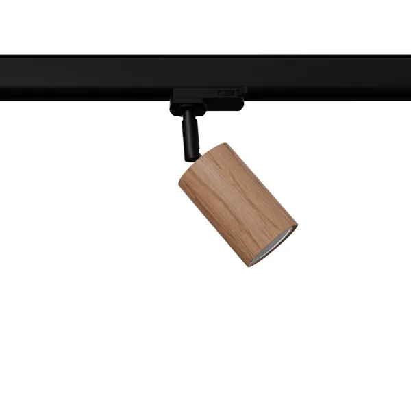 TRACK LAMP 3 PHASE MOVABLE BERG NATURAL WOOD GU10 4000K 7W 530LM image 1