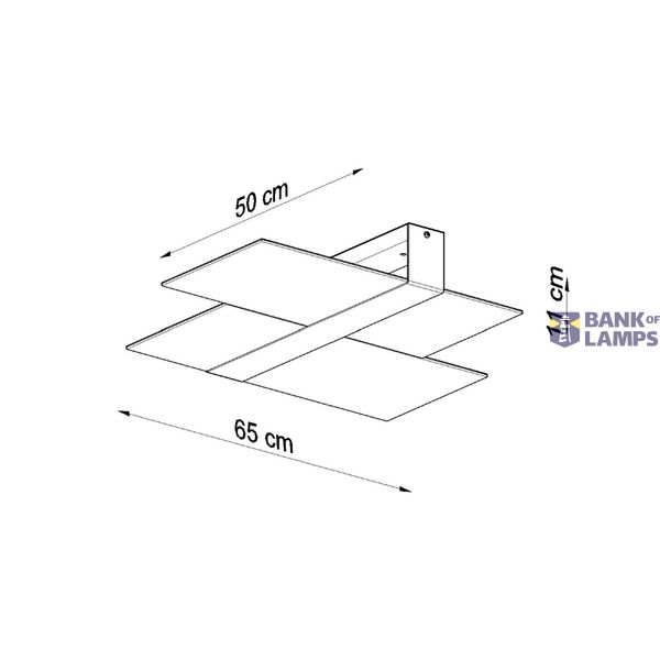 PLAFON MASSIMO CHROM E27 2X60W IP20 image 4