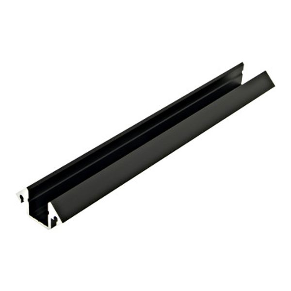Aluminium profile KLE, L-2000mm W-19mm H-19mm black image 1