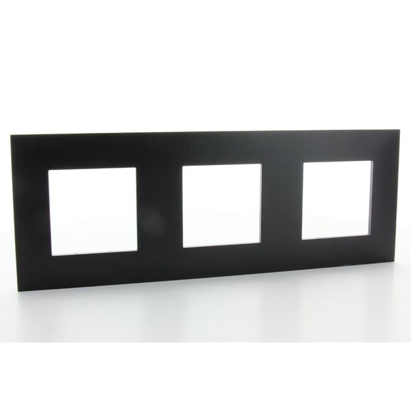 VALENA NEXT 3-post plate hor/green center-to-center 71mm black chrome image 1