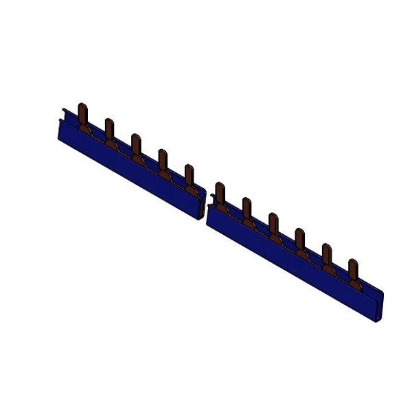 AMPARO Busbar Pin Version 1-pole,10mmý, MCB 1+N/1MW, 1m, blue (The price is shown without markup on metals. Request a quote for accurate information) image 1