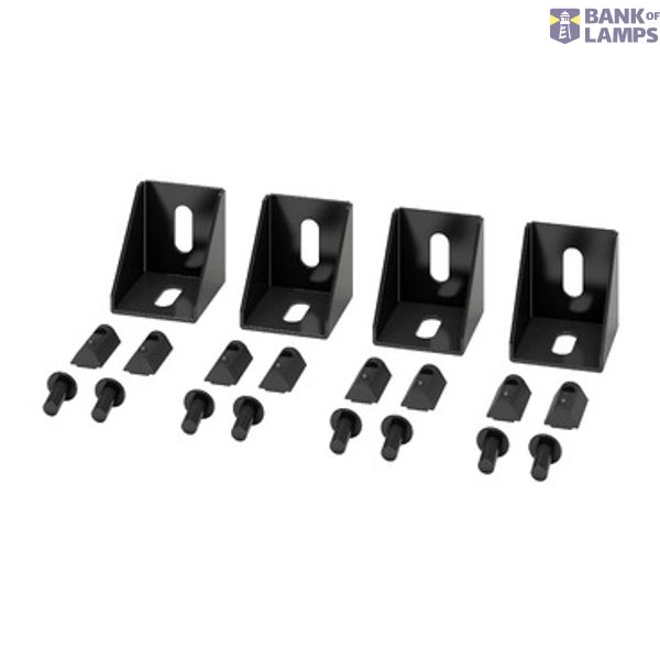 Right Angle Connector x4 Black image 2