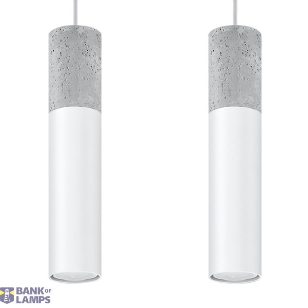HANGING LAMP BORGIO 2 WHITE GU10 2X40W IP20 image 2
