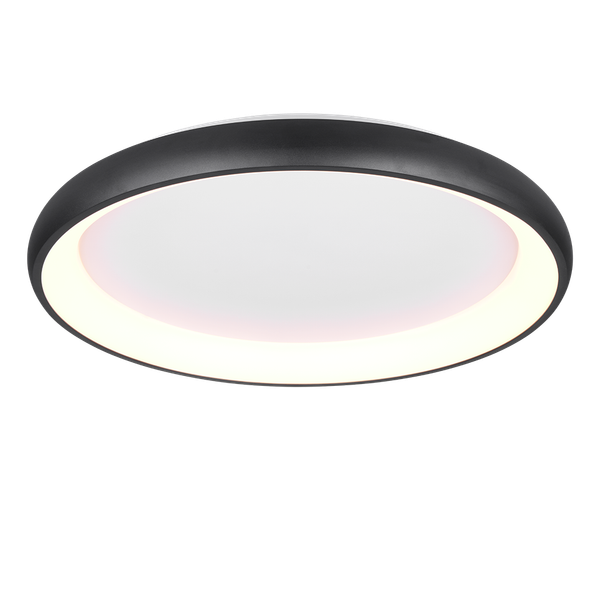 Cardona LED ceiling lamp 75 cm matt black image 1
