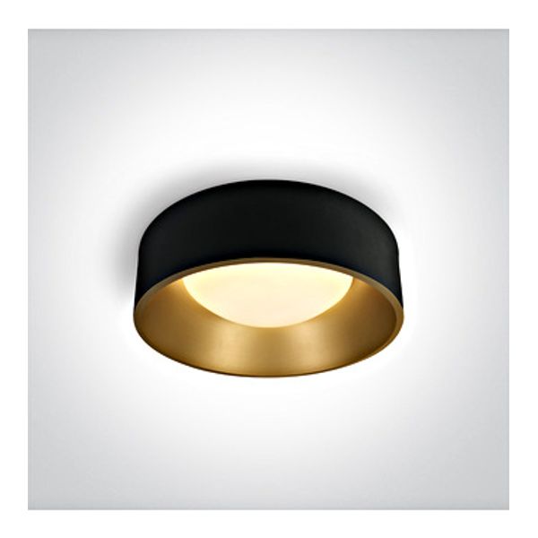 67452/B/V BLACK PLAFO 35W CCTV IP20 230V DARK LIGHT image 1