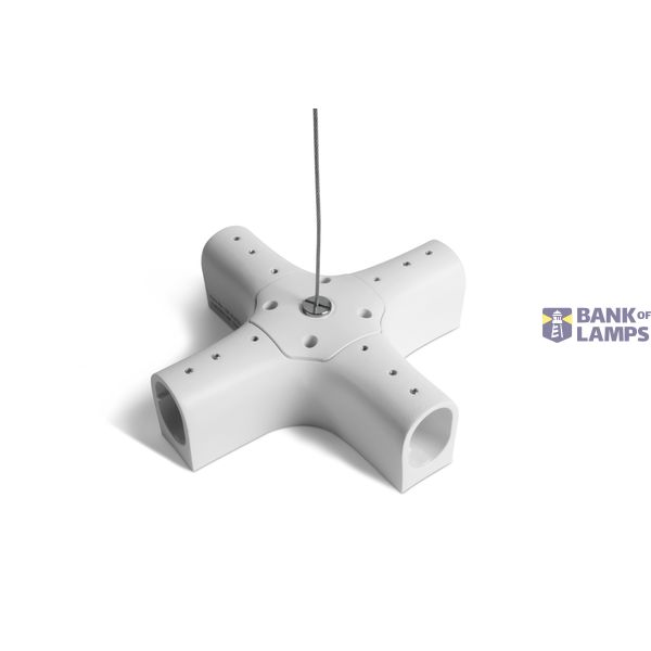 42004PL/W WHITE P&P SUSPENDED/SURFACE X-CONNECTOR IP20 image 1