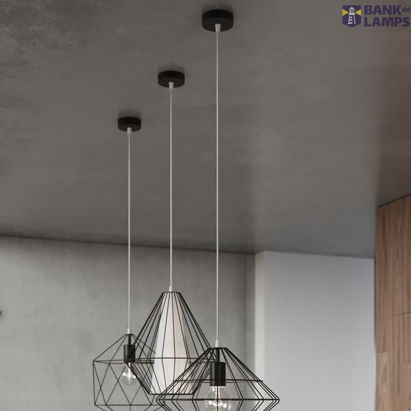 HANGING LAMP UMBERTO BLACK E27 1X60W IP20 image 4
