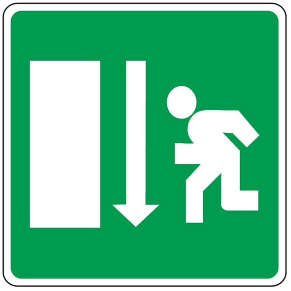 Adhesive for safety sign - Dimensions: 100x100 mm image 1