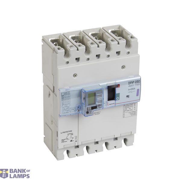 MCCB DPX3 250+RCD 3P+N/2 250A 50KA image 2