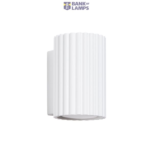 WHITE CARBON WALL LAMP WITH ELEGANT GU10 LAMP SHADE image 2