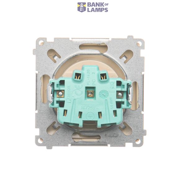 Double button for switches and push buttons, black matt image 1