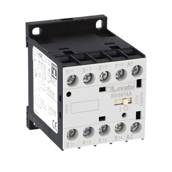 Four-pole contactor, AC coil 50/60Hz, 400VAC image 1