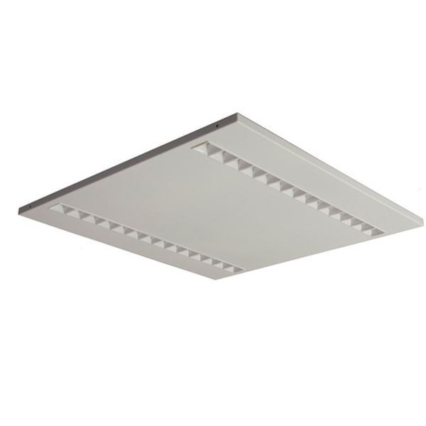 MODUS ES4000, recessed, white body,  square A, modul 625, 2x white optic, lenses 80°, LED 830, driver 700mA image 1