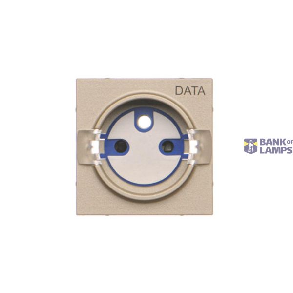 Cover for DATA socket, cover, champagne matt image 1
