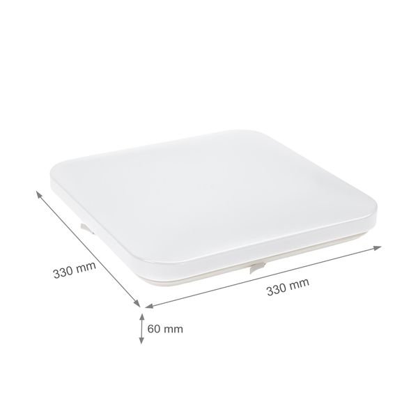 NYMPHEA 2 TOP LED 230V 18W IP44 IK10 NW SQUARE image 9