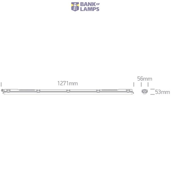 IP65 1xT8 LED TUBE 1200mm PC/PC image 3