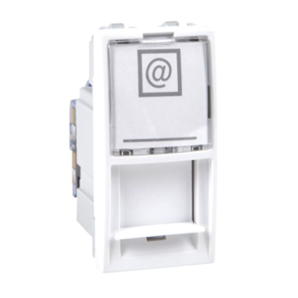 RJ45 socket Unica Sone Cat6 UTP 1M white image 1
