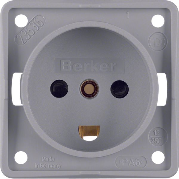 sock. outl. w. earth. cont. DEN, cont. prot., screw term, Int. ins., g image 1