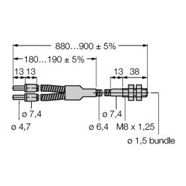 Glass Fiber Bifurcated Fiber   BT13SM8 image 1