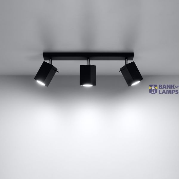 CEILING LAMP MERIDA 3 BLACK GU10 3X40W IP20 image 5