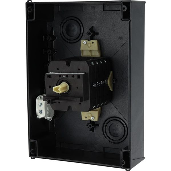 T5-4-15682/I5/SVB-SW Main switch, T5, 100 A, surface mounting, 4 contact unit(s), 6 pole, 1 N/O, 1 N/C, STOP function, With black rotary handle and locking ring, Lockable image 8