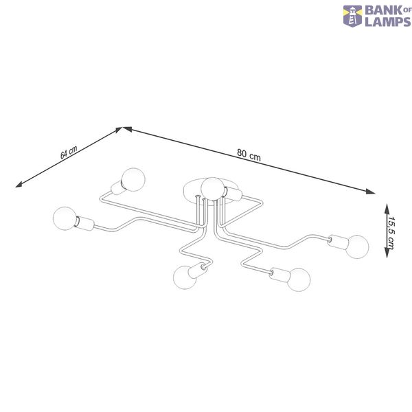 Chandelier VECTOR 6 white image 5
