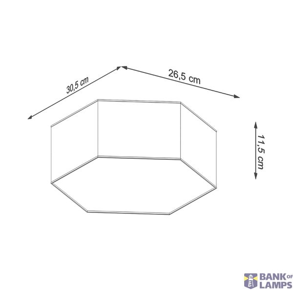CEILING LAMP SUNDE 11 WHITE E27 2X60W IP20 image 8