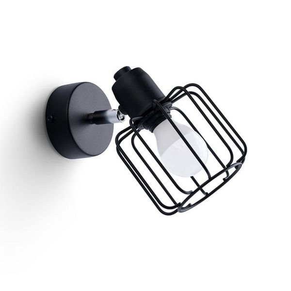 WALL LAMP BELUCI 1 BLACK E14 1X40 IP20 image 1