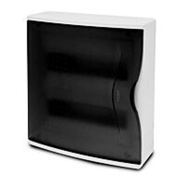 Cabinet NUOVA 3624 24TE on plaster transparent door IP40 image 1