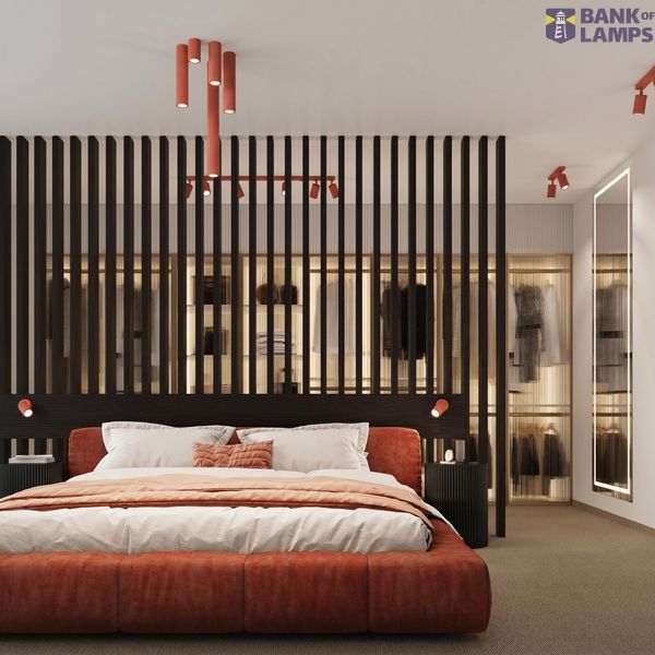 Wall lamp KARBON red with a switch image 9
