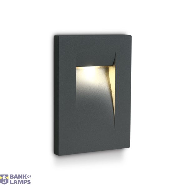 ANTHRACITE WALL RECESSED 3,6W WW IP65 100-240V image 1